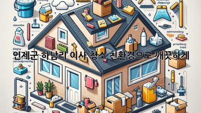 인제군 하남리 이사 청소: 친환경으로 깨끗하게!